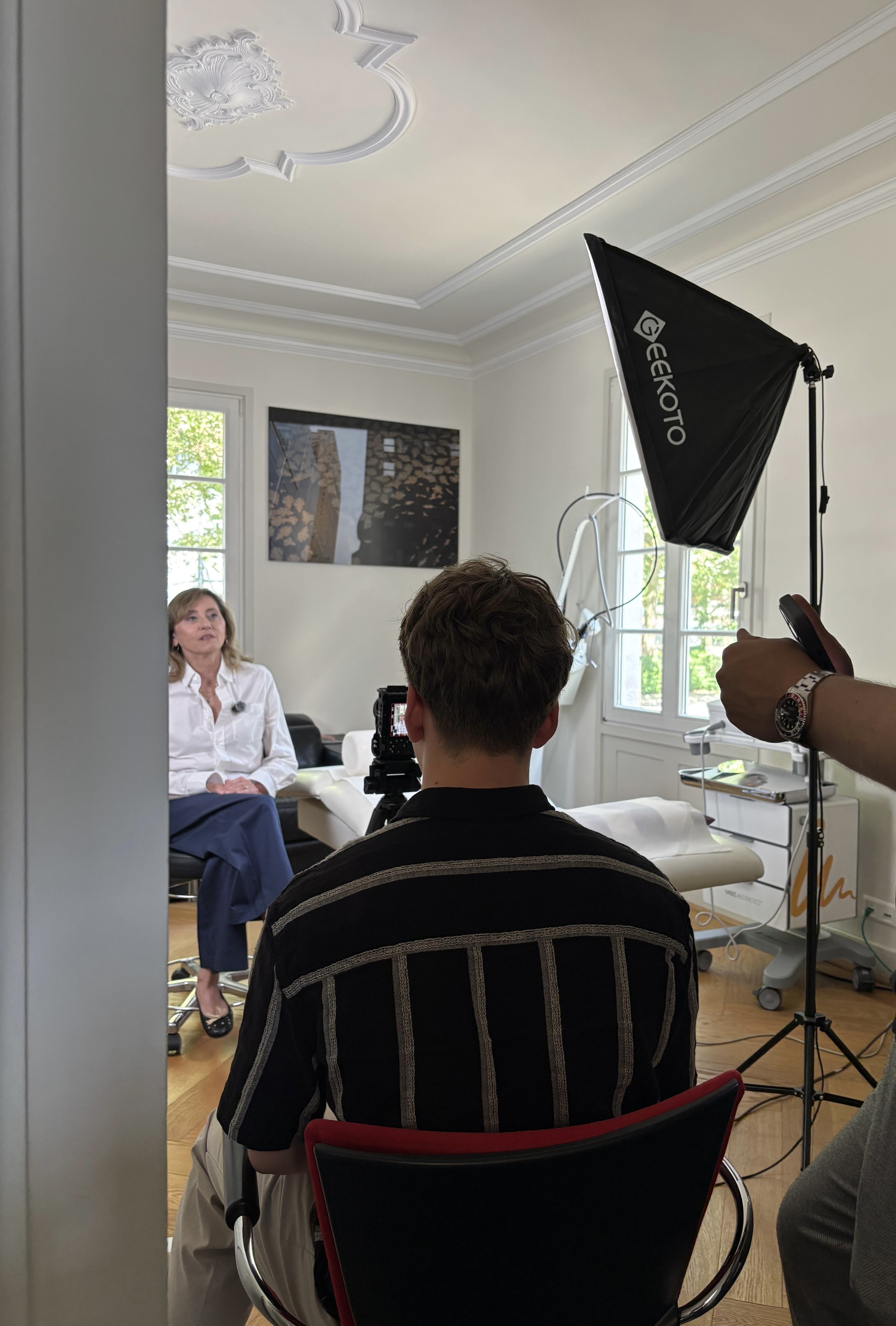 Shooting vor Ort bei Institut Zanetti